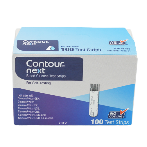Contour Next Test Strips, 100 Count | NDC 0193-7312-21